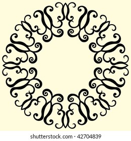 decorative vector ornament, abstract design element