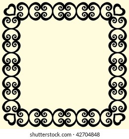 decorative vector ornament, abstract design element