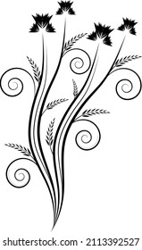 Decorative vector ornament in illustration