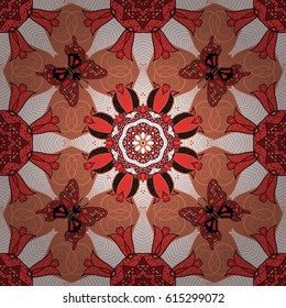 Decorative vector ornate colored mandala icon isolated for card, colored Mandala on a background. For invitation card, scrapbook, banner, postcard, tattoo, yoga, boho, magic, carpet, tile or lace.