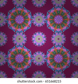 Decorative vector ornate colored mandala icon isolated for card, colored Mandala on a background. For invitation card, scrapbook, banner, postcard, tattoo, yoga, boho, magic, carpet, tile or lace.