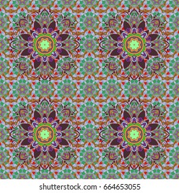 Decorative vector ornate colored mandala icon isolated for card, colored Mandala on a background. For invitation card, scrapbook, banner, postcard, tattoo, yoga, boho, magic, carpet, tile or lace.