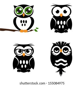 Decorative Vector Owls