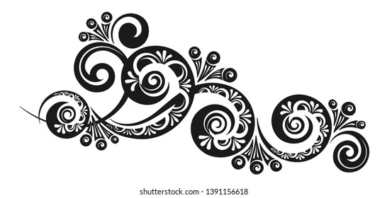 Decorative vector pattern for business cards, greeting or invitation cards