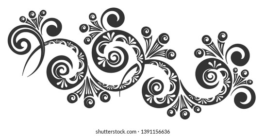 Decorative vector pattern for business cards, greeting or invitation cards