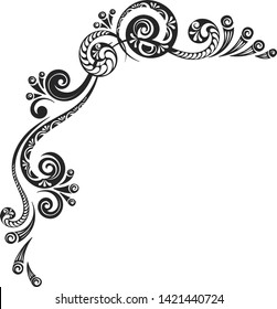 Decorative vector pattern for business cards, greeting or invitation cards