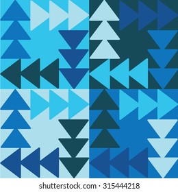Decorative vector poster geometric shapes
