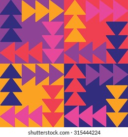 Decorative vector poster geometric shapes