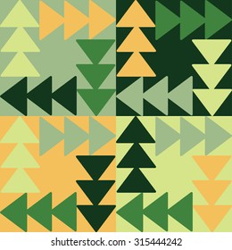 Decorative vector poster geometric shapes
