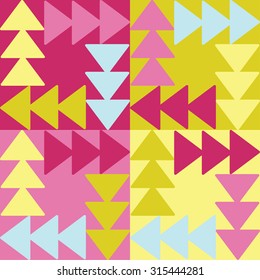 Decorative vector poster geometric shapes