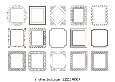 Decorative Vector Retro Frames Free Vector Image