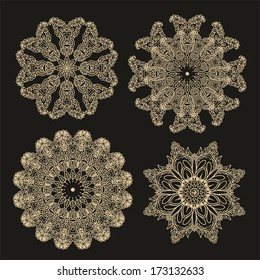 Decorative vector rosette