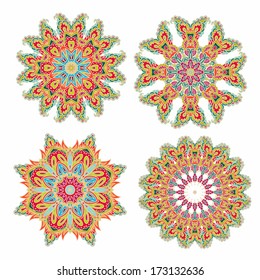 Decorative vector rosette