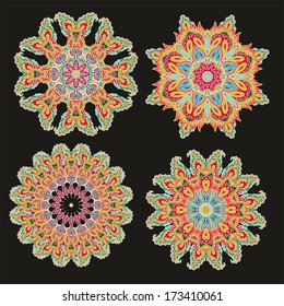 Decorative vector rosette