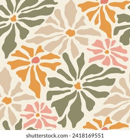 Decorative vector seamless pattern. Repeating background. Tileable wallpaper print.