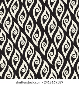 Decorative vector seamless pattern. Repeating background. Tileable wallpaper print.