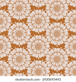 Decorative vector seamless pattern. Repeating background. Tileable wallpaper print.