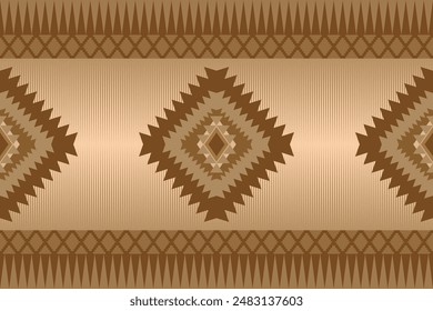Diseño tradicional sin costuras de Vector decorativo para el patrón étnico de la ropa y los motivos indígenas nativos americanos con el adorno tribal azteca de fondo hecho a mano borde hermoso arte colorido.