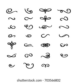 Decorative vector set