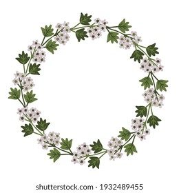 Decorative vector simple floral frame