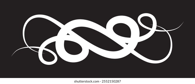 Decorative Vector Swirl, calligraphy swirl and scroll element.