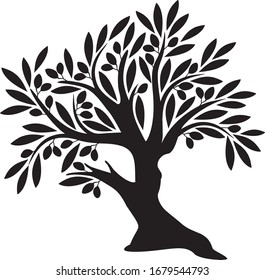 Decorative vector trees- olive series