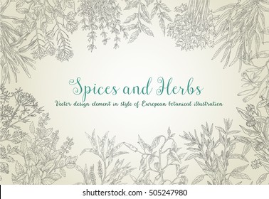 Download Herb Border High Res Stock Images Shutterstock