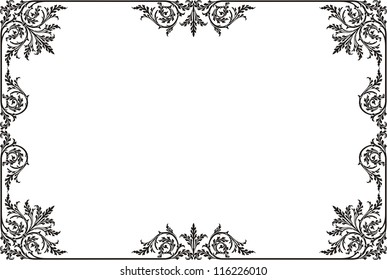 Decorative vegetative ornament of 19 centuries