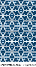 decorative vertical geometric banner. abstract seamless cube. vector illustration.