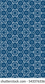 decorative vertical geometric banner. abstract seamless cube. vector illustration.