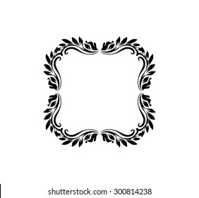 Decorative victorian style calligraphic vector design element, elegant frame.
