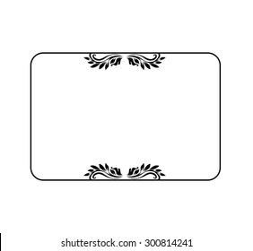 Decorative victorian style calligraphic vector design element, elegant frame.