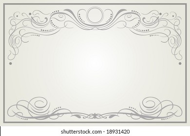 Decorative vignette for label