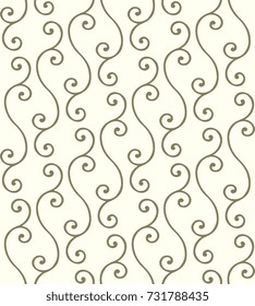 Decorative vine ivy pattern continuous background. Retro all over design. Decorative printing block for home textile, wallpaper, phone case, fabric cloth.