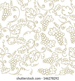 Decorative Vine Seamless Vector Pattern