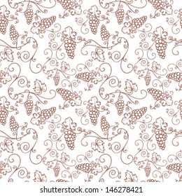 Decorative vine seamless vector pattern