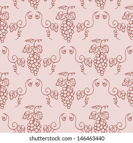 Decorative vine seamless vector pattern