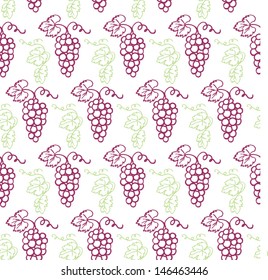 Decorative vine seamless vector pattern