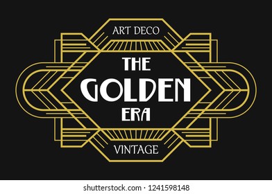 Decorative Vintage Badge Fashionable Ornament Luxury Label Design Line Art Design Elements