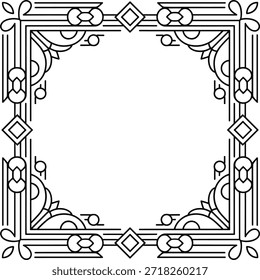 Decorative Vintage Border Frame Design