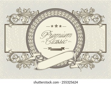 Decorative vintage design