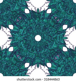 Decorative Vintage Design Element, Vector mandala element. Hand draw lace ornament