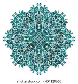 Decorative Vintage Design Element, Vector mandala element. Hand draw lace ornament