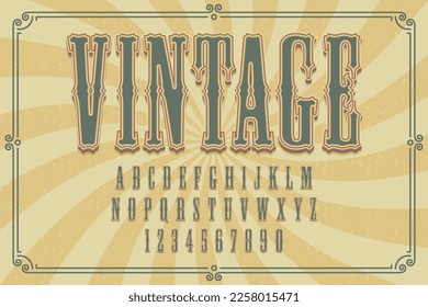 decorative vintage editable text effect vector