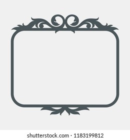 Decorative vintage floral frame vector