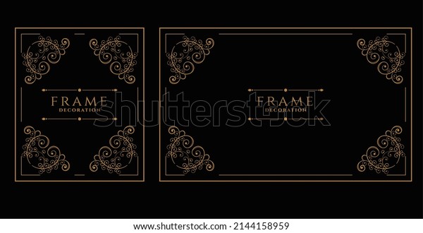 decorative vintage
floral wedding frames
set