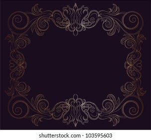 Decorative vintage frame