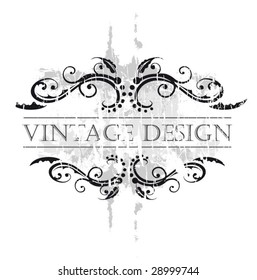 Decorative vintage frame