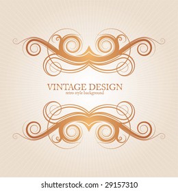 Decorative vintage frame
