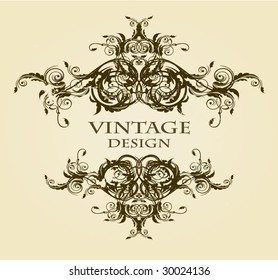 Decorative vintage frame.